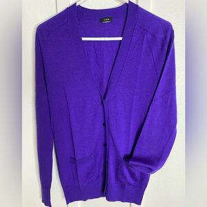 Royal Purple J. Crew Cardigan Size Small